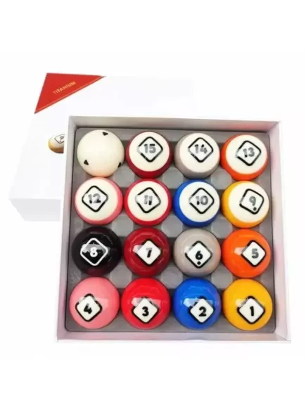 Bi bida lỗ Pool DYNASPHERE Billiard Pool Ball Set 2-1/4-TITANIUM