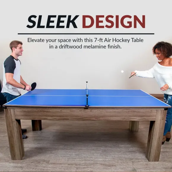 Bàn Air Hockey Hathaway Driftwood 84 Inch 3 Trong 1