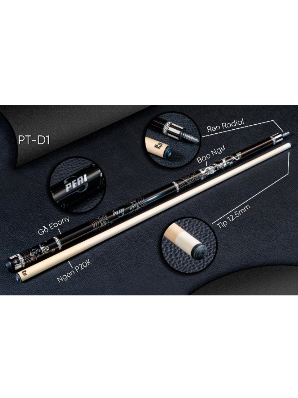 Cơ bida lỗ PERI PT-D1