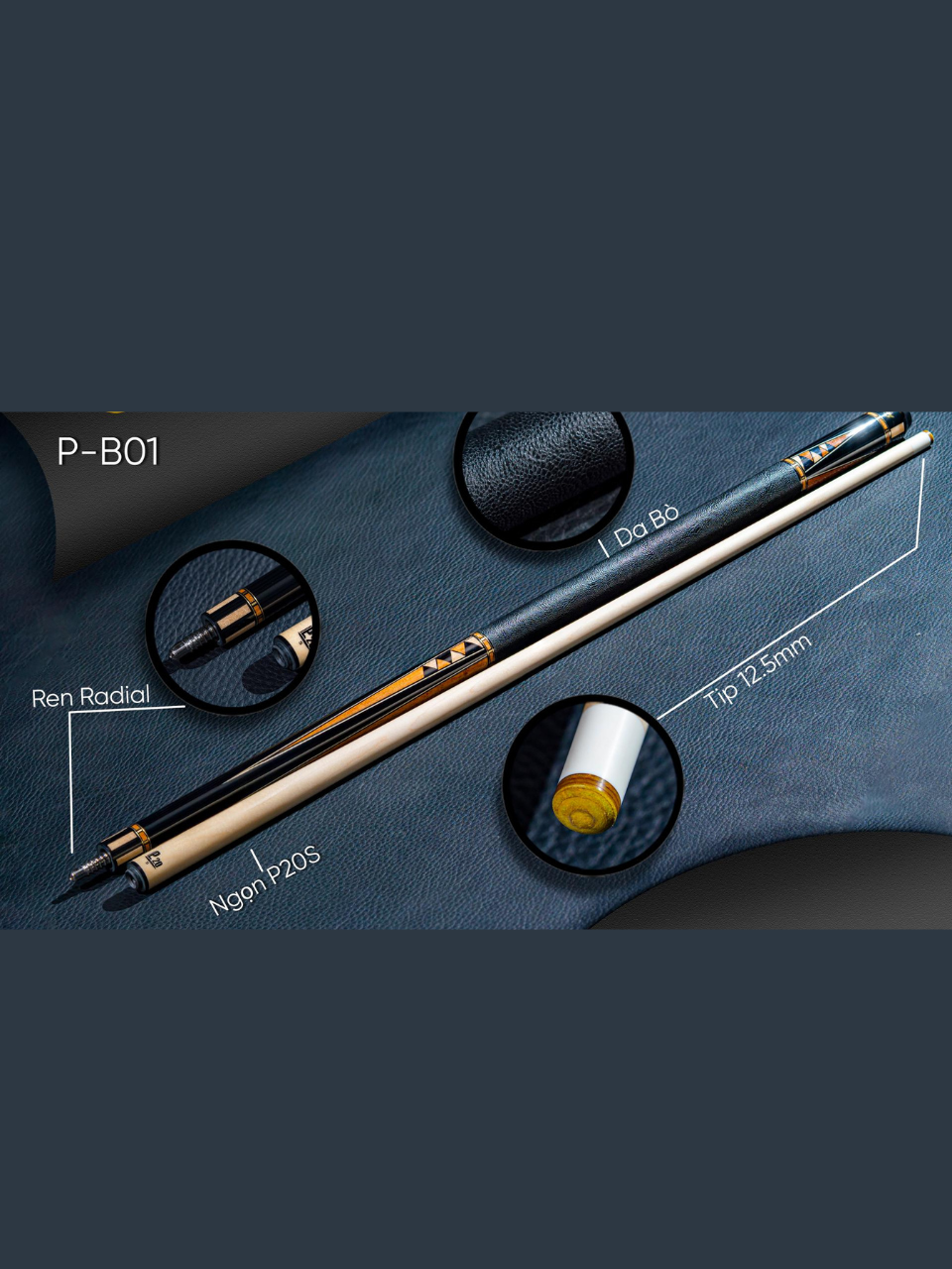 Cơ bida lỗ Peri P-B01 VISCOUNT