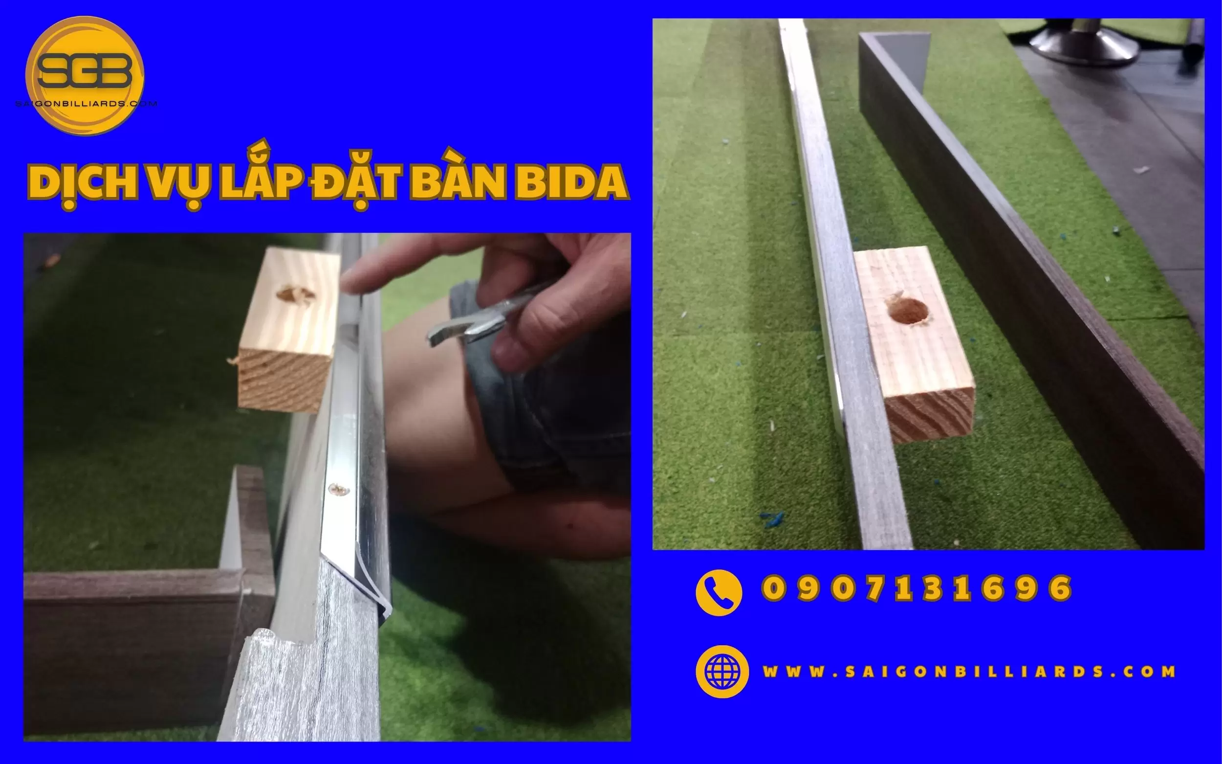 lắp ráp bàn bida lỗ tại quận tân phú