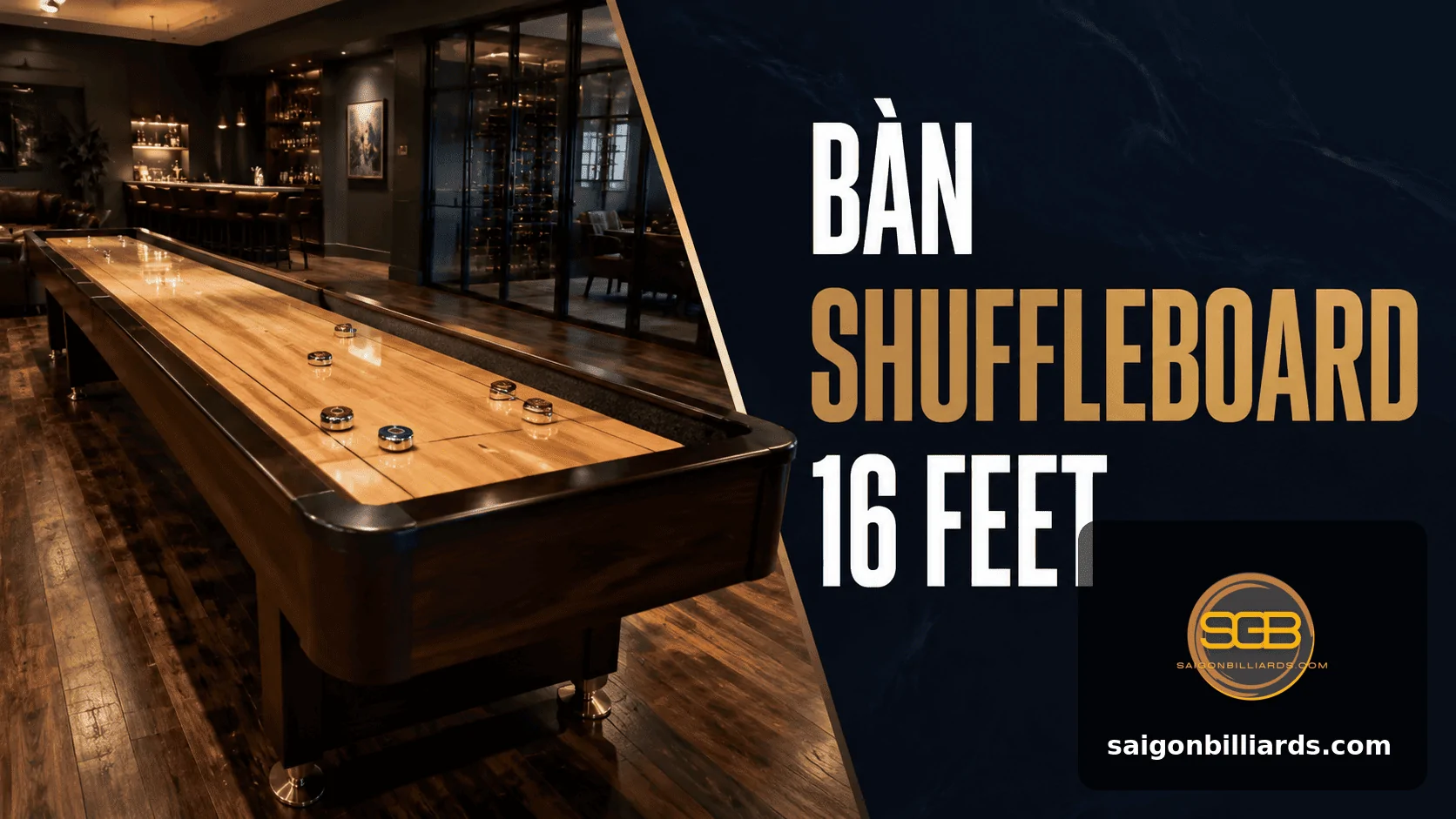 b&agrave;n shuffleboard 16 feet