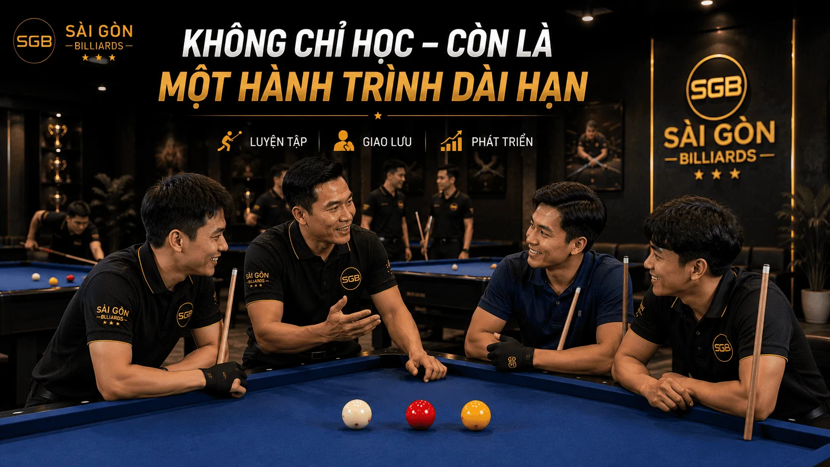 Cộng đồng học vi&ecirc;n tại S&agrave;i G&ograve;n Billiards
