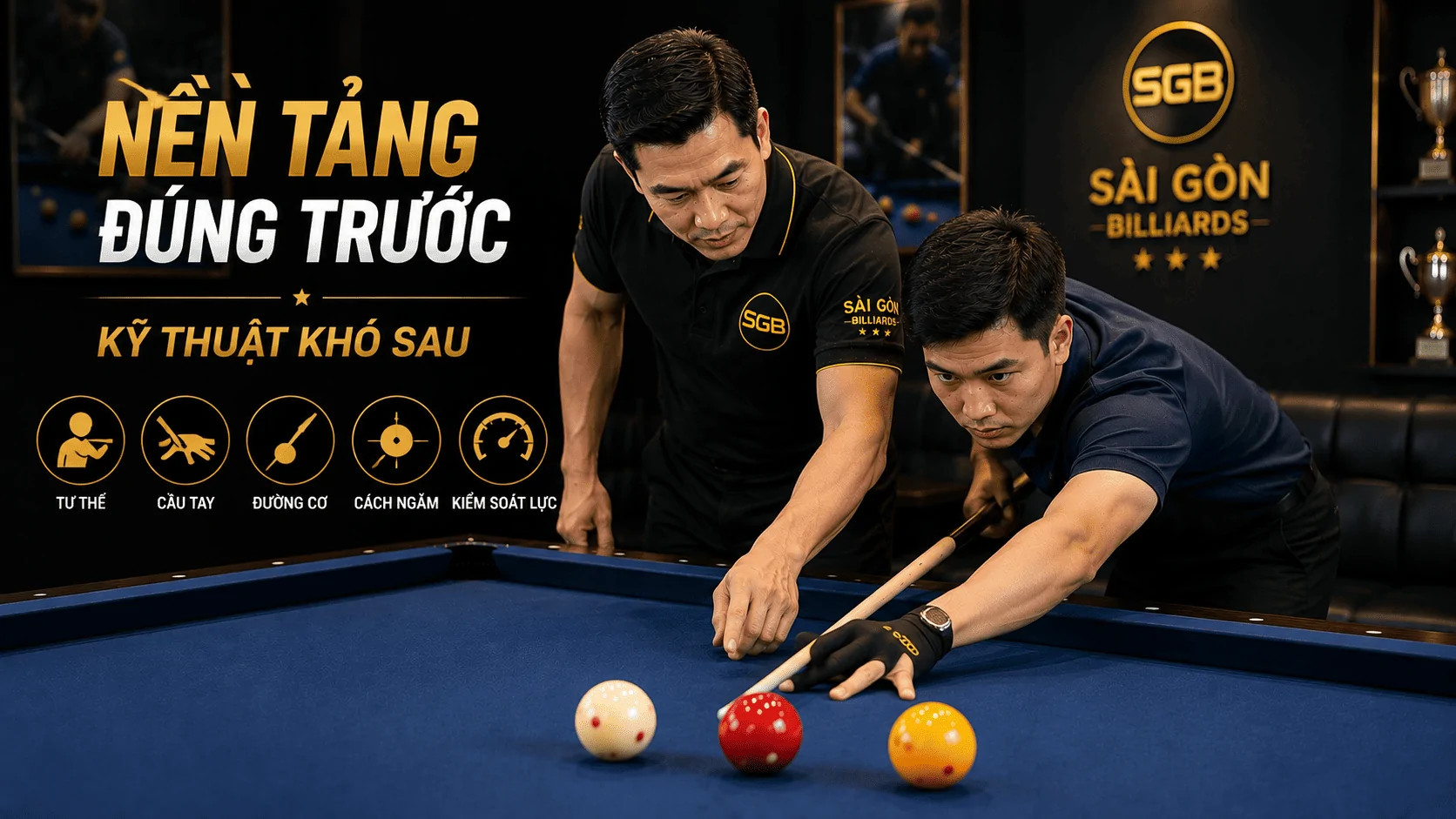 Kỹ thuật nền tảng trong gi&aacute;o tr&igrave;nh Bida Libre