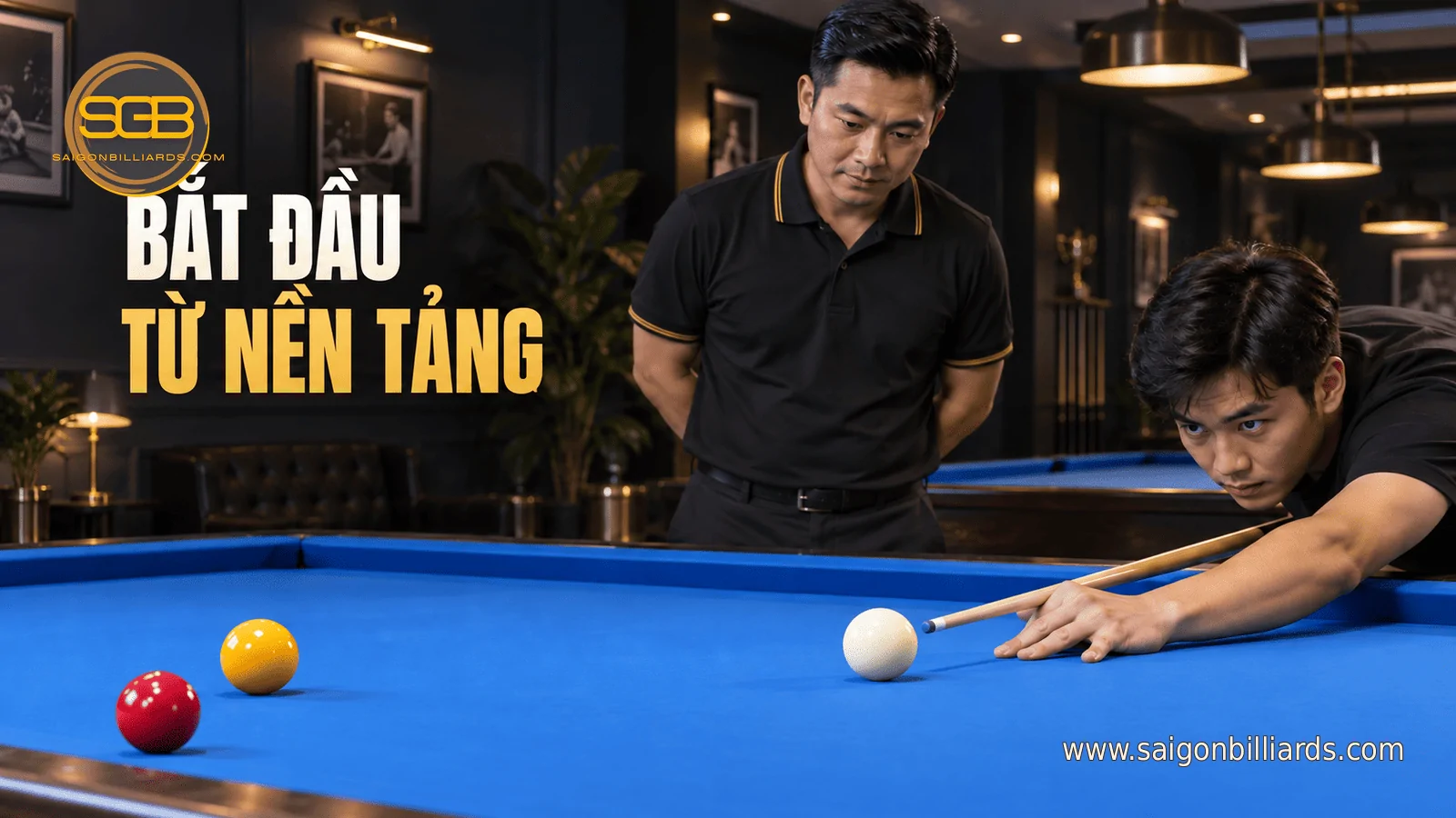 học bida libre cho người mới với huấn luyện vi&ecirc;n hướng dẫn cầu tay