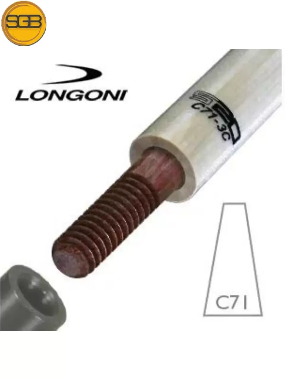 Ngọn Cơ Bida 3 Băng - Longoni S20 C71 - WJ