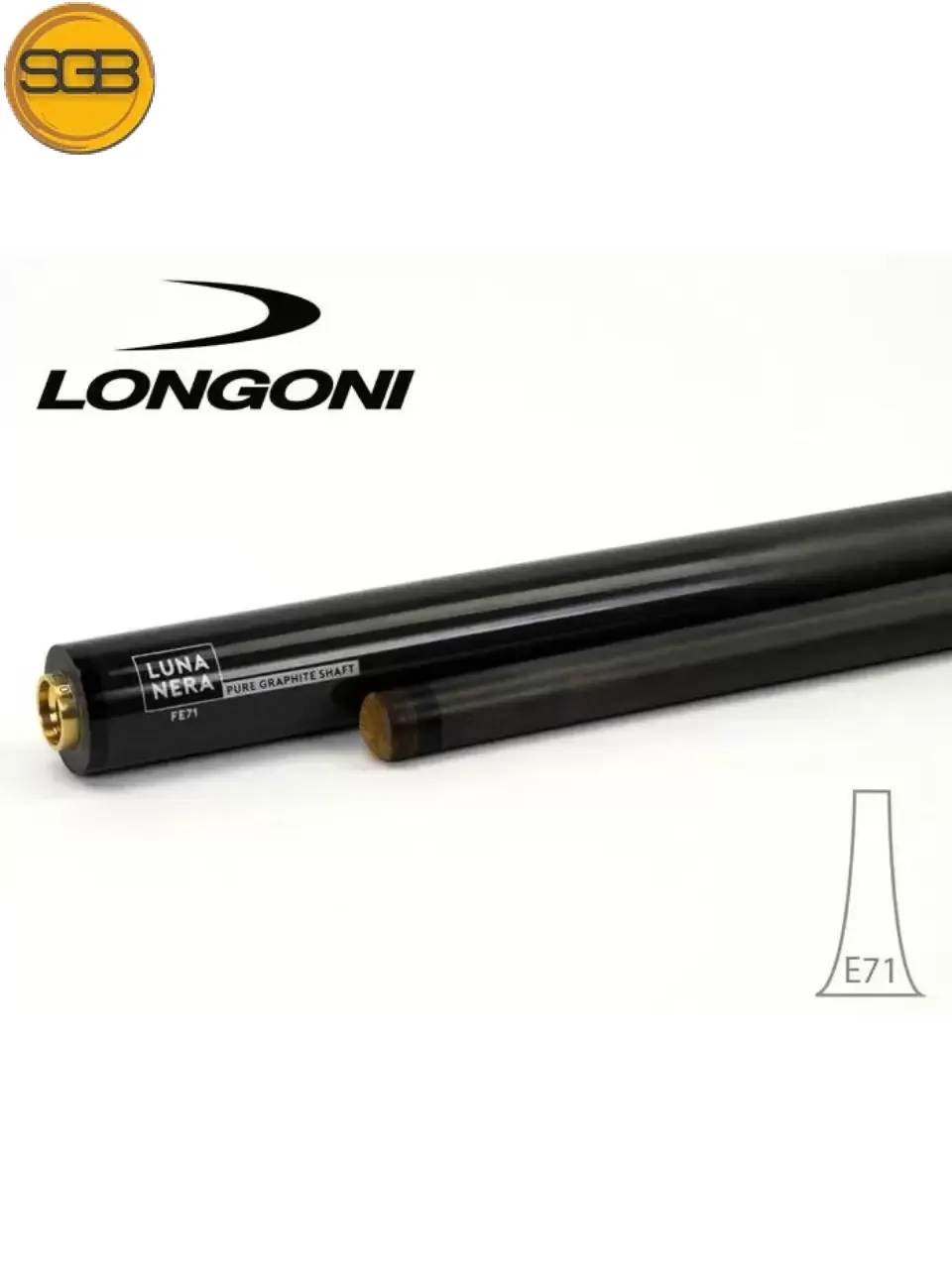 Ngọn Cơ Bida 3 Băng - Longoni Luna Nera E71 Graphite - VP2