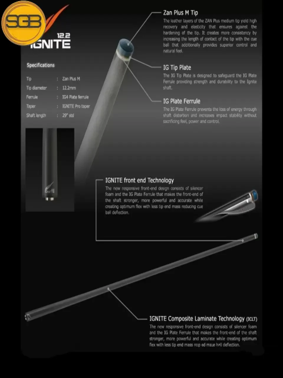 Ngọn IGNITE 12.2mm, United