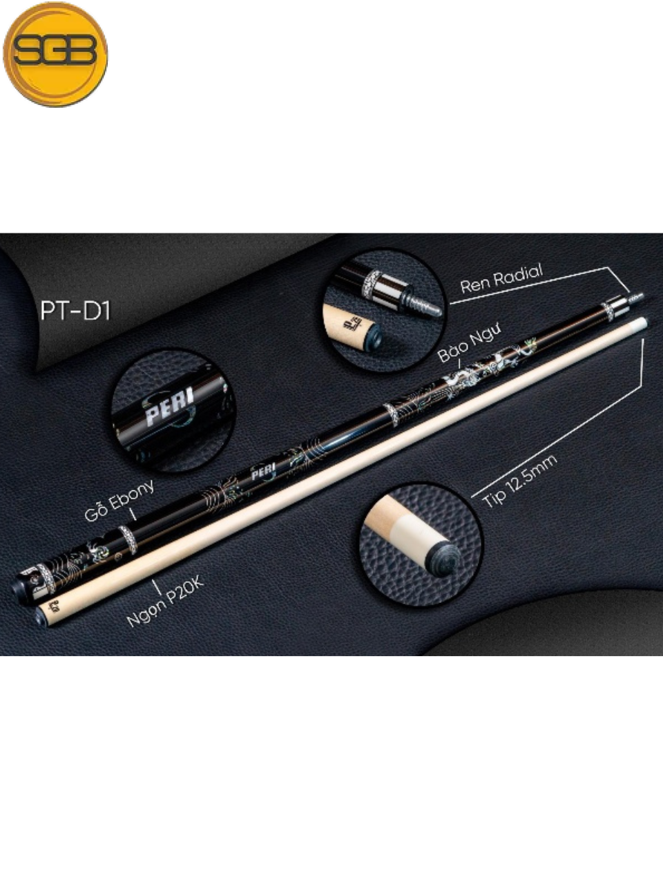 Cơ bida lỗ PERI PT-D1