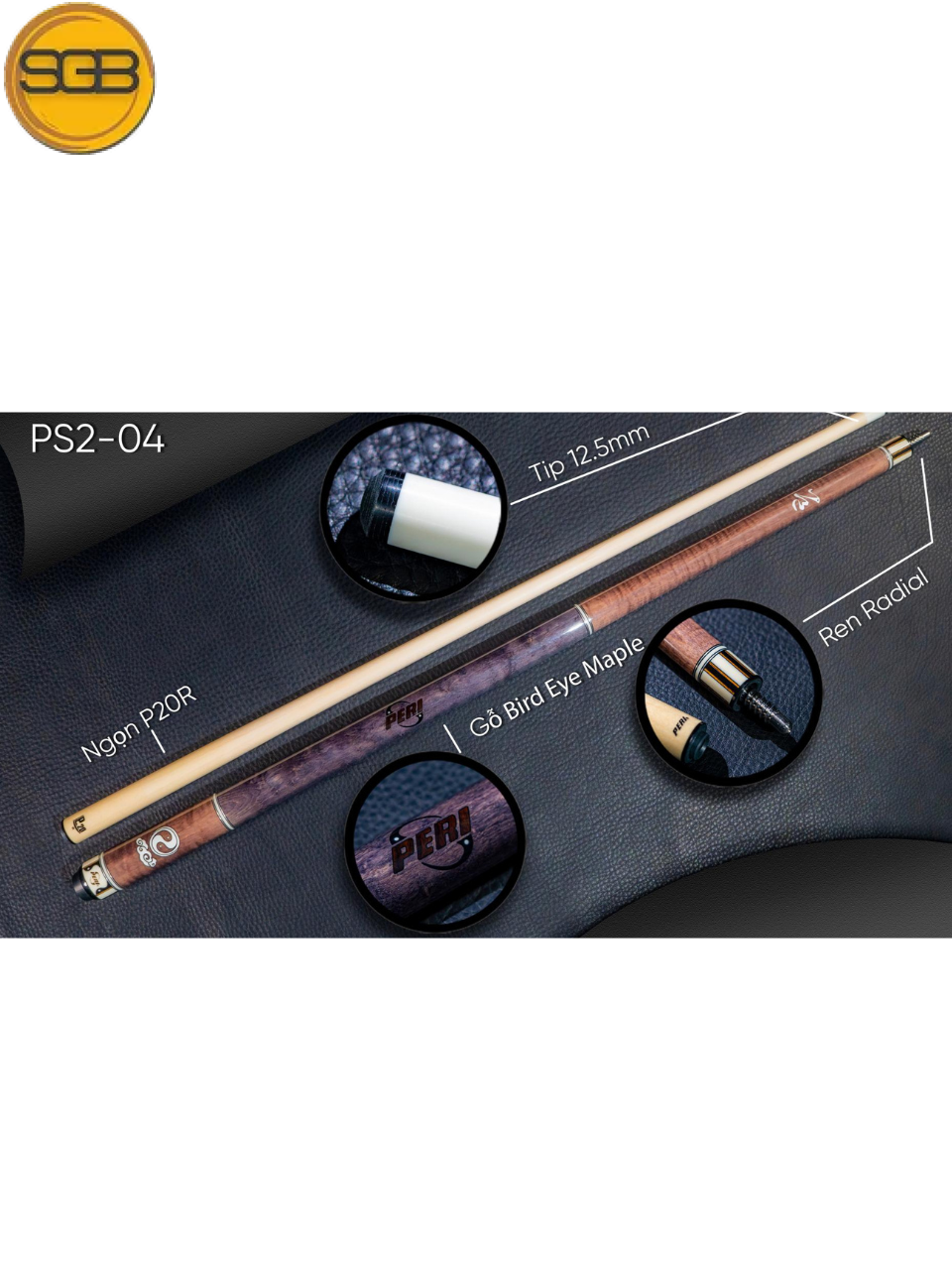 Cơ bida lỗ Peri PS2-04