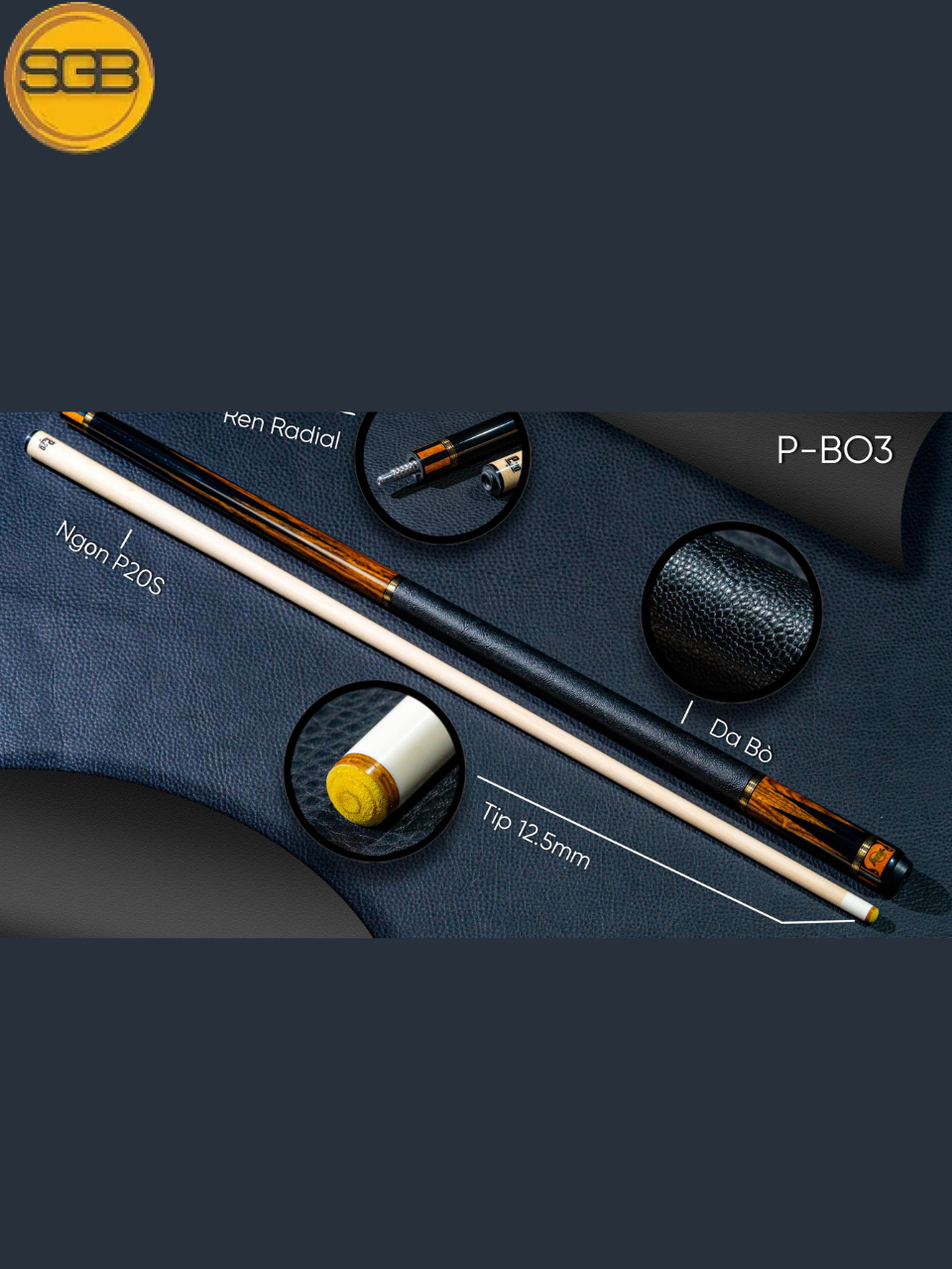 Cơ bida lỗ Peri P-B03 VISCOUNT