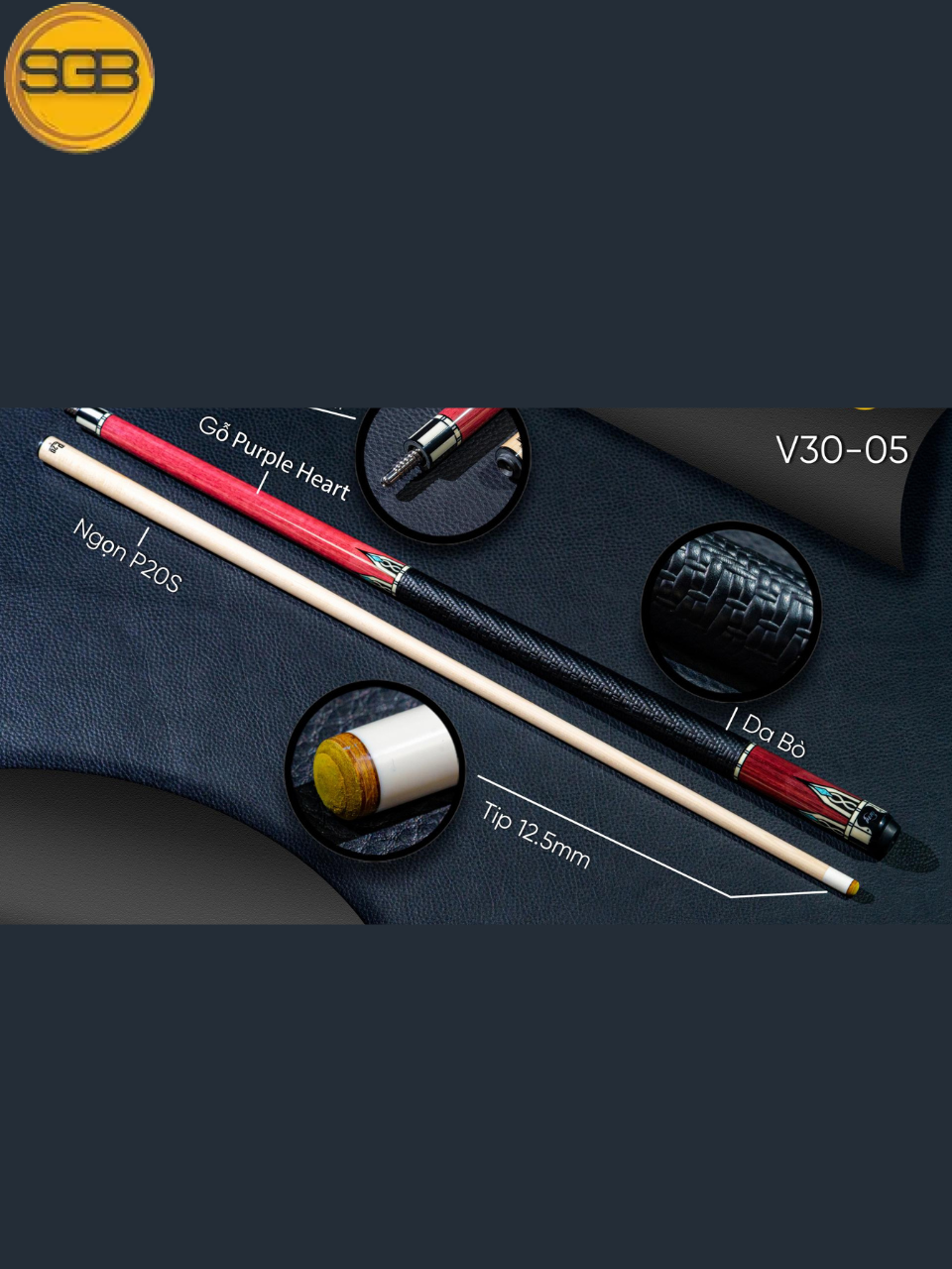 Cơ bida lỗ Peri V30-05