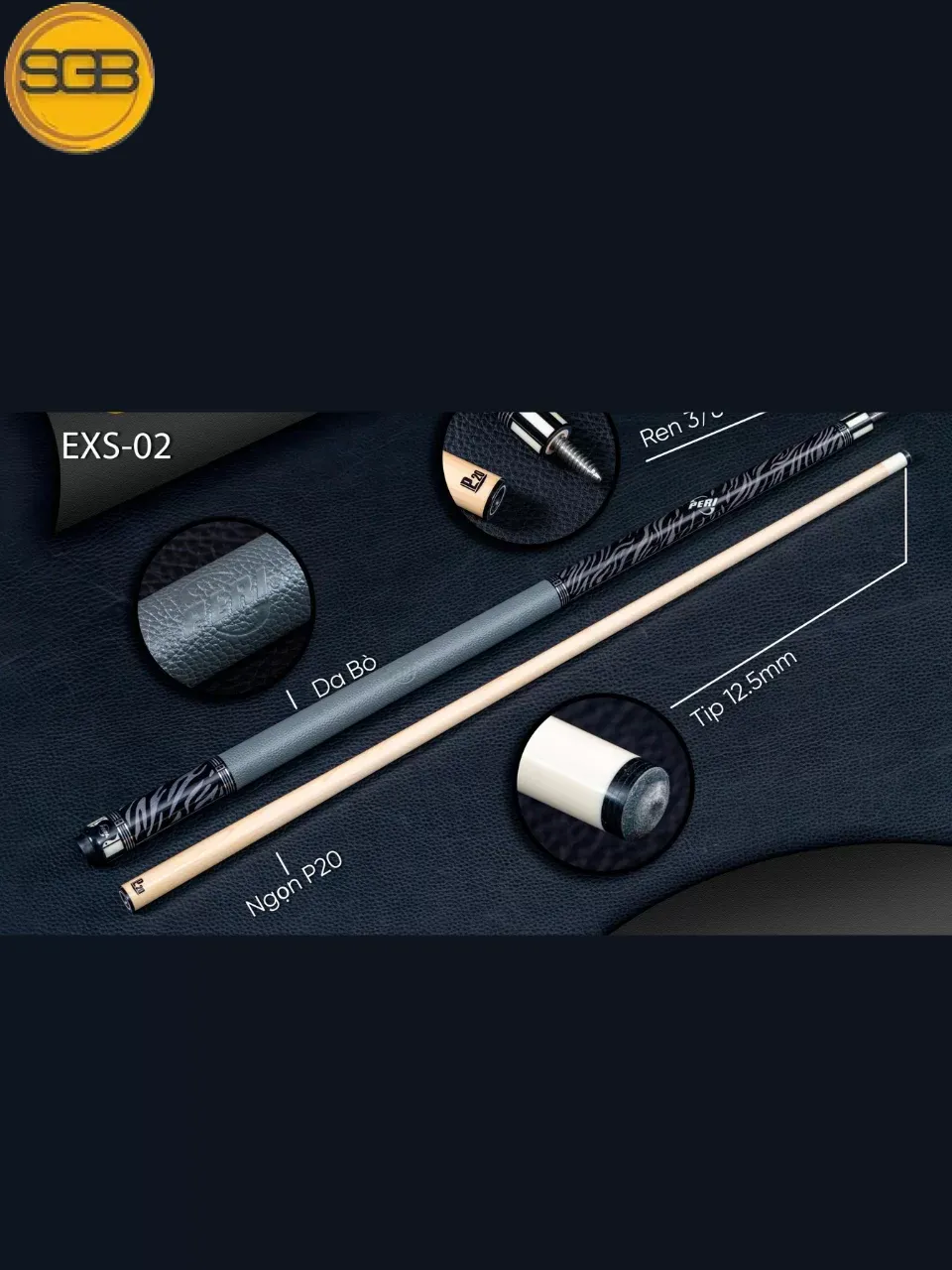 Cơ bida lỗ Peri  EXS-02