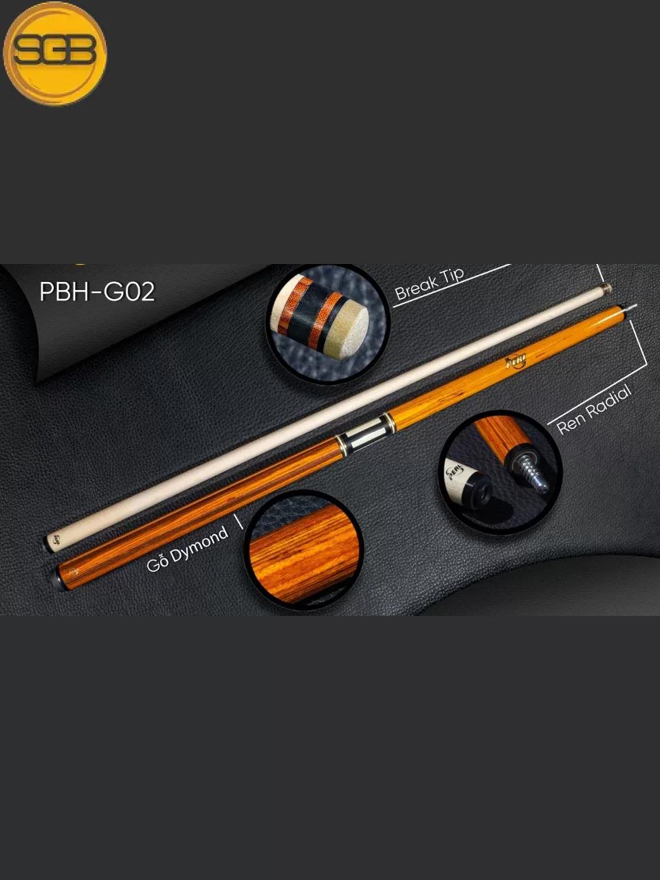 Cơ bida lỗ Peri PBH-G02-W BREAK CUE